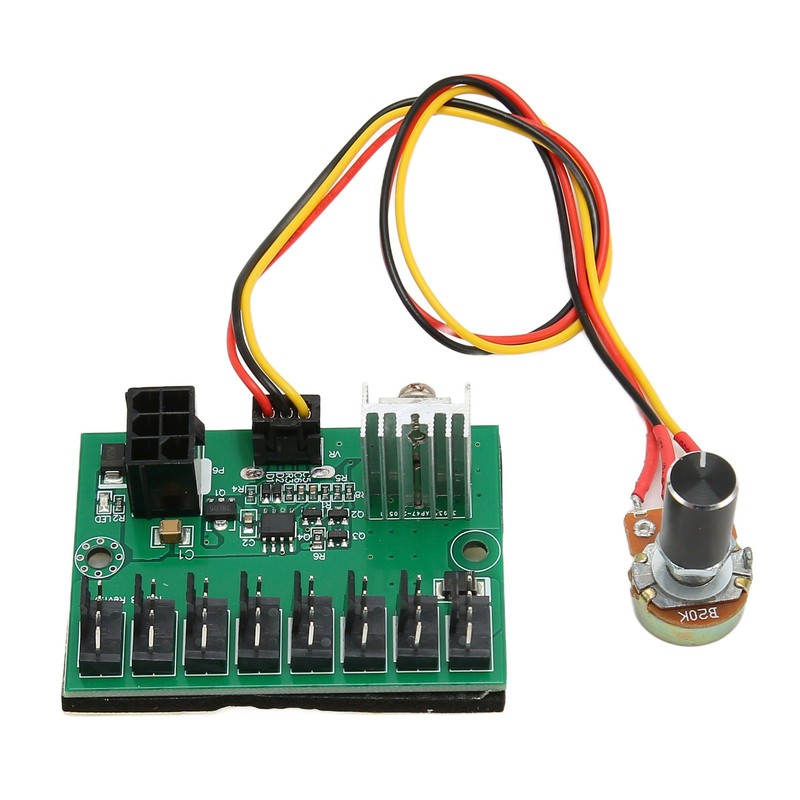PWM Fan Hub DC 12V 8 Way PC Fan Speed