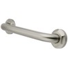 Kingston Brass DR714168 Metropolitan 16" Grab Bar, 1-1/4" Diameter, Brushed