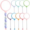 Framendino, 9 Pack Mini Round Handheld Mirrors Beaded Bar for