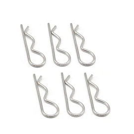 Horquillas de acero inoxidable con resorte en forma de R para el cabello, horquillas para el pelo, pasador para el pelo, pasador para el pelo, 6 paquetes