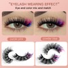 7 Paare 3D Künstliche Wimpern Russische Falsche Wimpern Natürlicher Look,