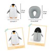 KKPLZZ 2 in 1 Neck Pillow, Cute Penguin U Shape