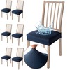Viste tu hogar Pack of 6 Dining Room Chair Covers,