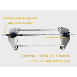 LINE ME INC Honeycomb Packing Paper dispenser rack Universal stand fit 12" 15" 19"paper roll - Dispenser + 15" 820ft roll