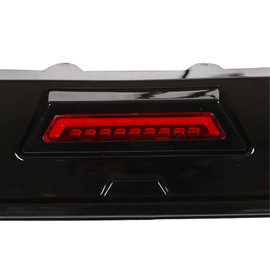 labwork Glossy Black Rear Bumper Lip Spoiler Lower Diffuser with Light Replacement for 2018-2021 Toyota Camry