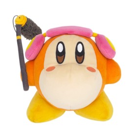 SAN-EI KP67 Kirby All Star Collection Wadoldy Report Squad Voice (S) Plush Toy, W 5.9 x D 4.7 x H 6.3 inches (15 x 12 x 16 cm)