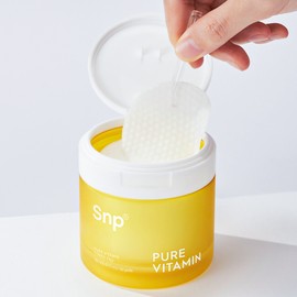 SNP Pure Vitamin Toner Pads 60 sheets Moisturizing dead skin cells hypoallergenic hyaluronic acid Vita skin texture care / Snp 퓨어 비타민 토너 패드 60매 보습 각질 저자극 히알루론산 비타 피부결 케어