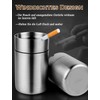 Twilight Garage Silver Ashtray, Stainless Steel Ashtray, Wind Ashtray with