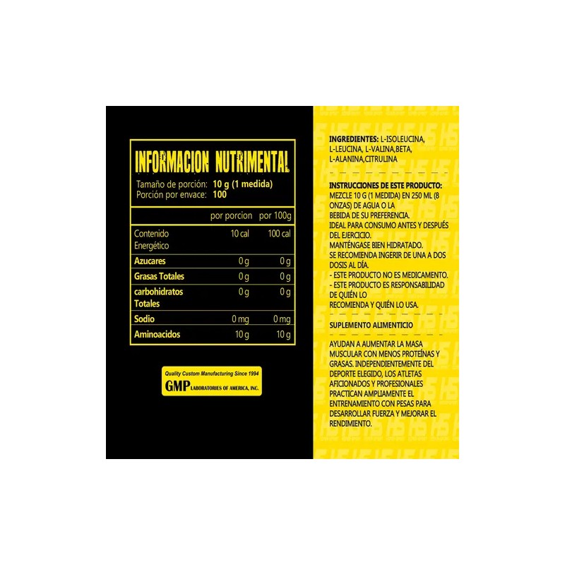 Aminoacidos Bcaas Hiper Sport 1kg