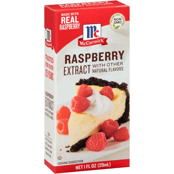 McCormick Raspberry Extract With Other Natural Flavors, 1 fl oz (Pack of 6)