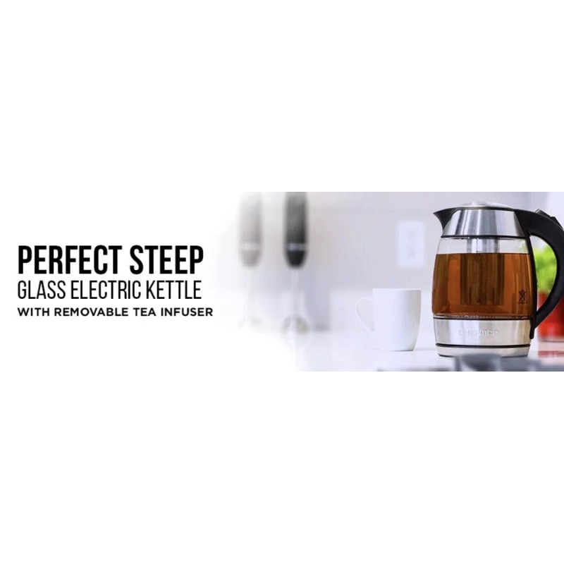 Chefman, Cordless Glass Electric Kettle Boil Water Tea Infuser