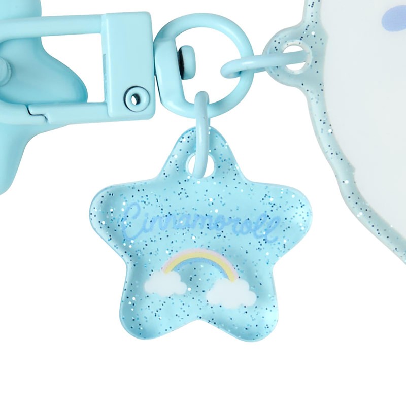 Sanrio 424366 Keyring Hanger with Mascot, Cinnamoroll, Keychain, Strap