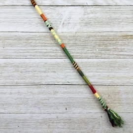 Neutral Earth Tones Colorful Hair Clip In, Handmade Yarn Hair Extension