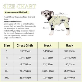 Dog Pajamas for Small Dogs, Winter Dog Onesie, Warm Velvet Puppy Jumpsuit, Doggies Bodysuits, Girl Boy Dog Winter Clothes for Chihuahua, Yorkie, Teacup, Schnauzer, Cold Weather Dog Apparel