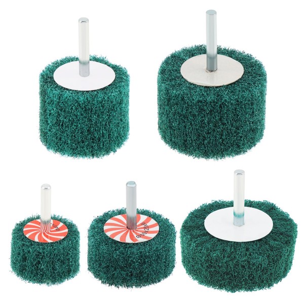 ChgImposs 5pcs Mounted Flap Wheels - 120# Flap Fiber Grinding