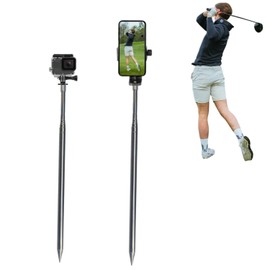 Golf Monopod Stick, Portable Golf Selfie Stick for Recording Your Golf Swing, Golf Phone Holder for Training Aid, Adjustable Heigh Golf Phone Stand