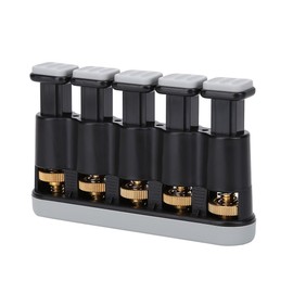 Finger Trainer, Piano Finger Trainer, Spring Structure, Finger Strength Tension Trainer, Comfortable Buttons, Variable Hand Trainer for Piano Guitar (Grey/White)