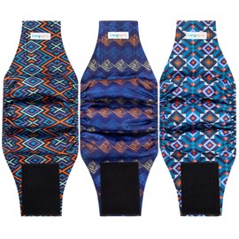 Langsprit Male Belly Bands for Dogs (Pack of 3) - Dog Diapers Male - High Absorbing Dog Wraps Male Washable - Reusable Small Doggy Doggie Puppy Male Dog Diapers Plaid-2 M