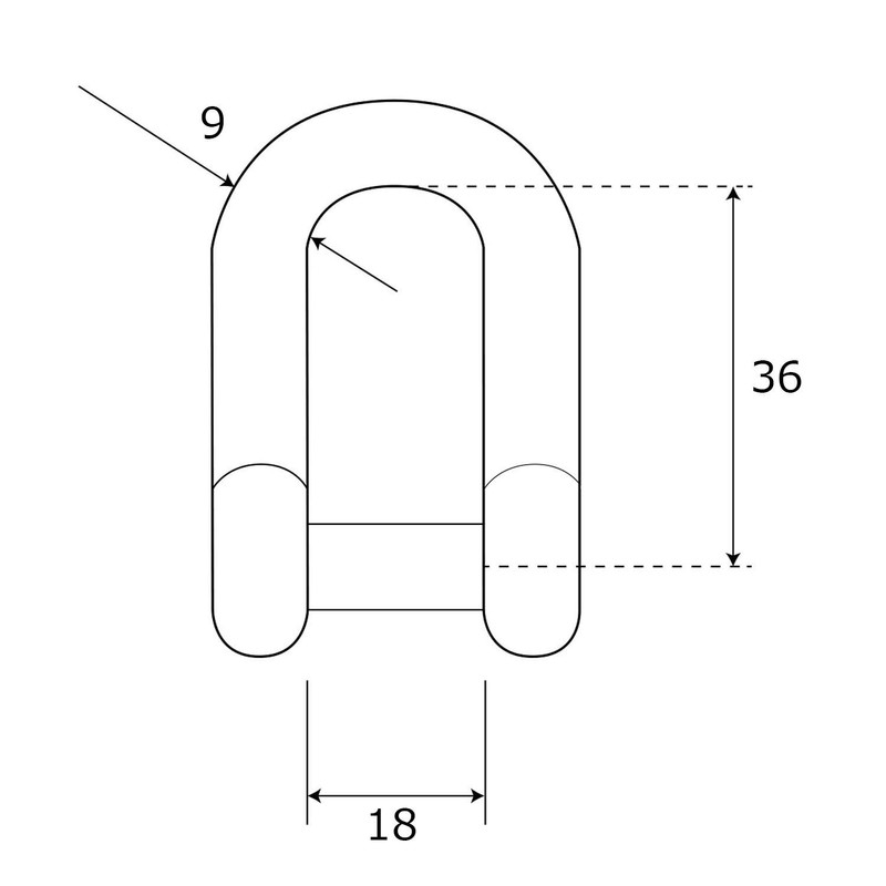 aiai Stainless Steel Sinking Shackle 15-324 9mm