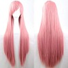 New 80cm Straight Sleek Long Full Hair Wigs w Side
