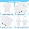 Lnrueg 40 Pcs Sublimation Keychain Blanks, MDF Double-Sided Heat Transfer