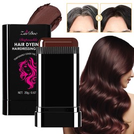 Hair dye comb Disposable | Easy to Color, Portable for Quick Touch - Ups, Covers Gray Hair, Resists Fading and Clumping:_zaidoc-02#BROWNISH BLACK