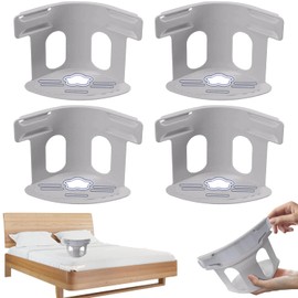 Lock Sheet Holders Set, Keep Sheets Tight Heavy Duty Bed Sheet Holder Corner, Anti Slip Design is Not Easy to Fall Off, Easy to Use with Fits Most Sheet Sizes (Gray)