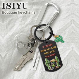 isiyu Gifts for Uncle Keychain Best Uncle gifts Uncle Gifts From Niece Nephew Uncle Birthday Gifts Appreciation Gifts Thank You Gifts For Uncle