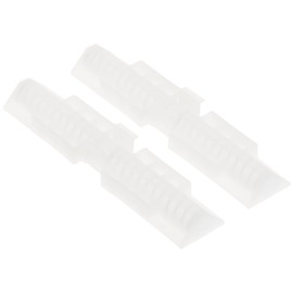 Prime-Line N 6539 7/8 In., White Nylon, Top Mount Bi-Fold Door Slide Guide, Acme (2 Pack)