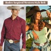 SANSTHS - Cinturones de vaquero para hombre, Hebilla de toro