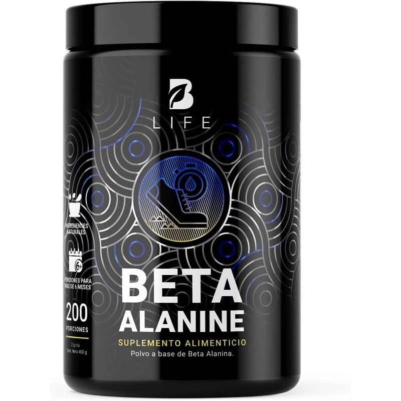 B Life Beta Alanina Pura en Polvo 200 Servicios 400g