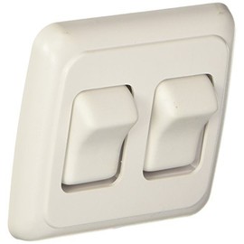 RV Designer Collection S533 Double Contoured Wall Switch (Quantity 6)
