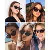 MUDIWRLO Cat Eye Sunglasses for Women Trendy TR90 Sun Shade