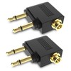 HIEbee Dual 3.5mm Male to 3.5mm Female Airplane Headphone Adapter