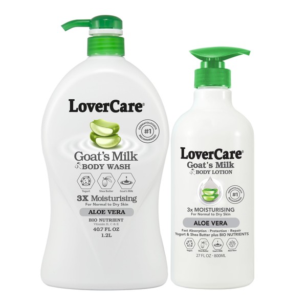 Lovercare Goat Milk Body Lotion for Dry Skin Aloe Vera