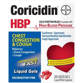 Coricidin HBP Chest Congestion & Cough Liqui-Gels 20 ea