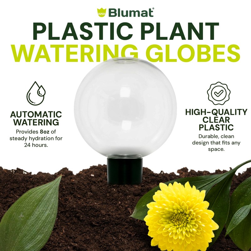 Blumat Clear Globe Single Pack - Automatic Watering Stake with