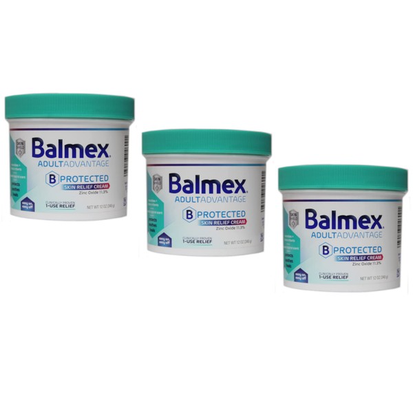 Balmex Adult Care Rash Cream 12 oz (Pack of 3) cvi&Lz