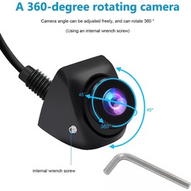 Reversing Camera, AHD 1080P HD Starlight Night Vision, General Rear/Side View Camera, Adjustable Fisheye Lens Lens, 170 ° Wide-Angle 12v-24v Car Rear View Camera Night Vision Ip68 Waterproof