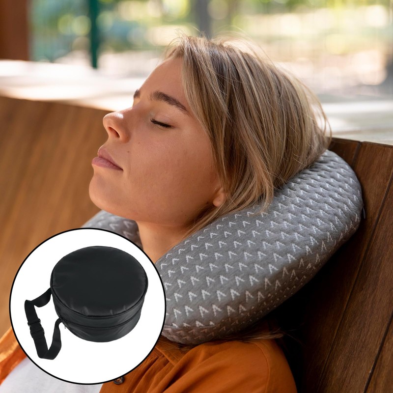Travel Neck Pillow Bag Small Compact Travel Pillow Bag Adjustable