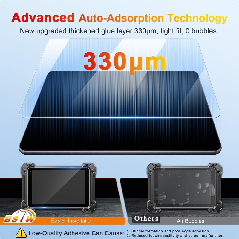 BSTW for Autel Scanner 10.1-Inch Screen Protector for Autel MaxiCOM