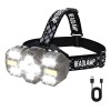 Lampara Recargables Cabeza De Minero Para Casco 22000 Lumen