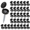 M METERXITY 100-Pack Plastic Hinged Screw Cover Caps, 6mm Shutter