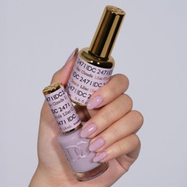 DND Gel DC Sheer Polish Set - 1 each of Gel Polish and Nail Polish, Lilac Clouds, 0.5 Fl Oz