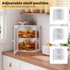 Furshus Corner Bread Box for Kitchen Countertop,Bread Storage for Homemade