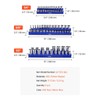 Magnetic Socket Organizer Set 8PCS Socket Trays Blue & Red