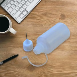 Needle Tip Glue Bottle 10 Needle Tip Clear Glue Bottles 30ml Squeezable Liquid Dropper Bottles for Glue Oil, Liquid, Acrylic Paint