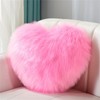Heart Cushion Double-Sided Fleece Super Soft Plush Decorative Cushion Love