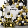 MEYSIMOON 30th Birthday Decorations Boxes for Him 3 Black Gold