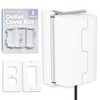 Outlet Cover Box for Child Safety (2 Pack) Duplex &